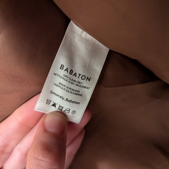 Babaton The New Stedman Coat in Virgin Wool - Gold Camel - Large - Picture 6 of 10